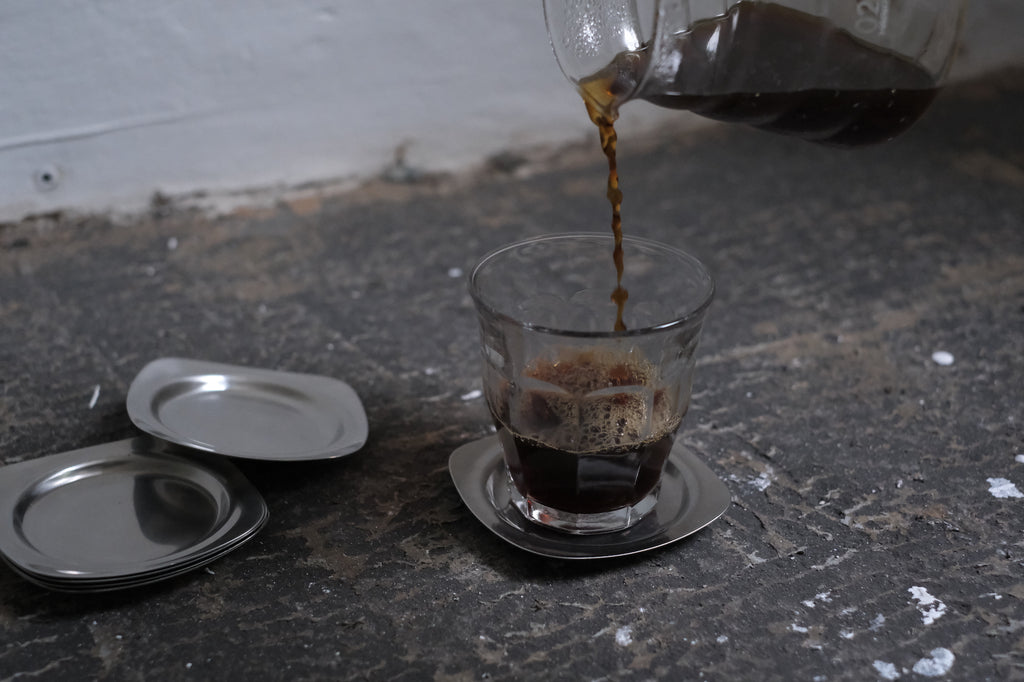 "gridz" 60s WMF Cromargan Coaster