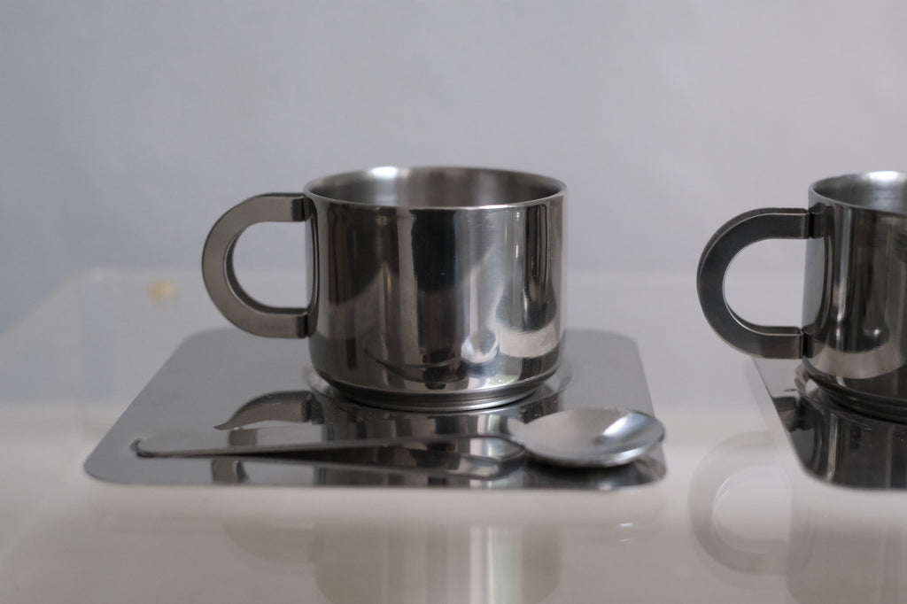 "gridz" Espresso Vintage Cup Set