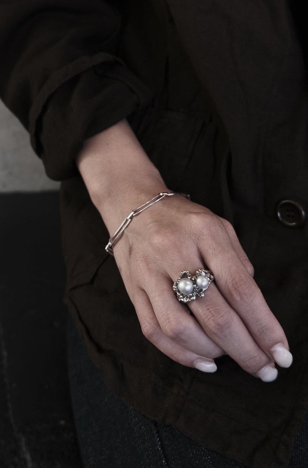 Sterling Silver Panel Link Bracelet