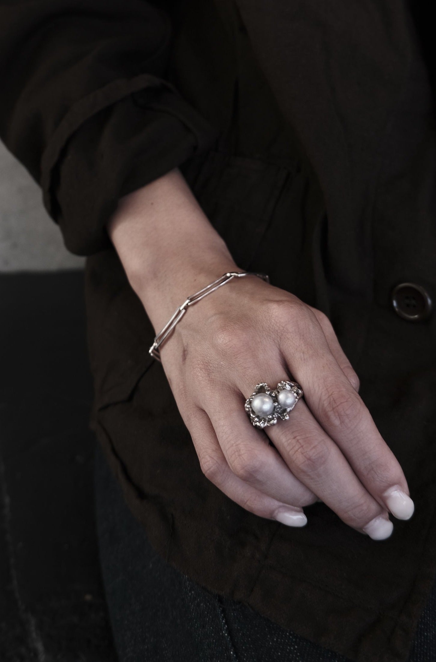 Sterling Silver Panel Link Bracelet