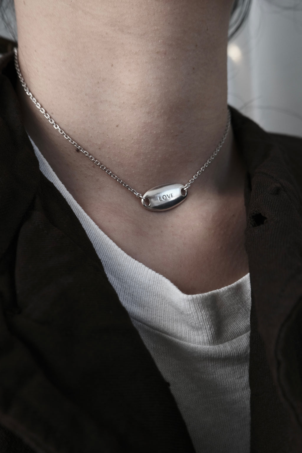 "LOVE" T-Bar Necklace