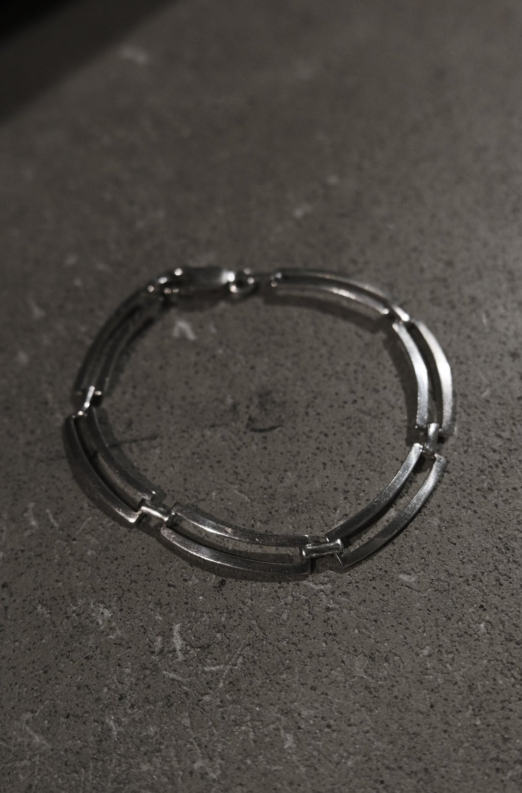 Sterling Silver Panel Link Bracelet