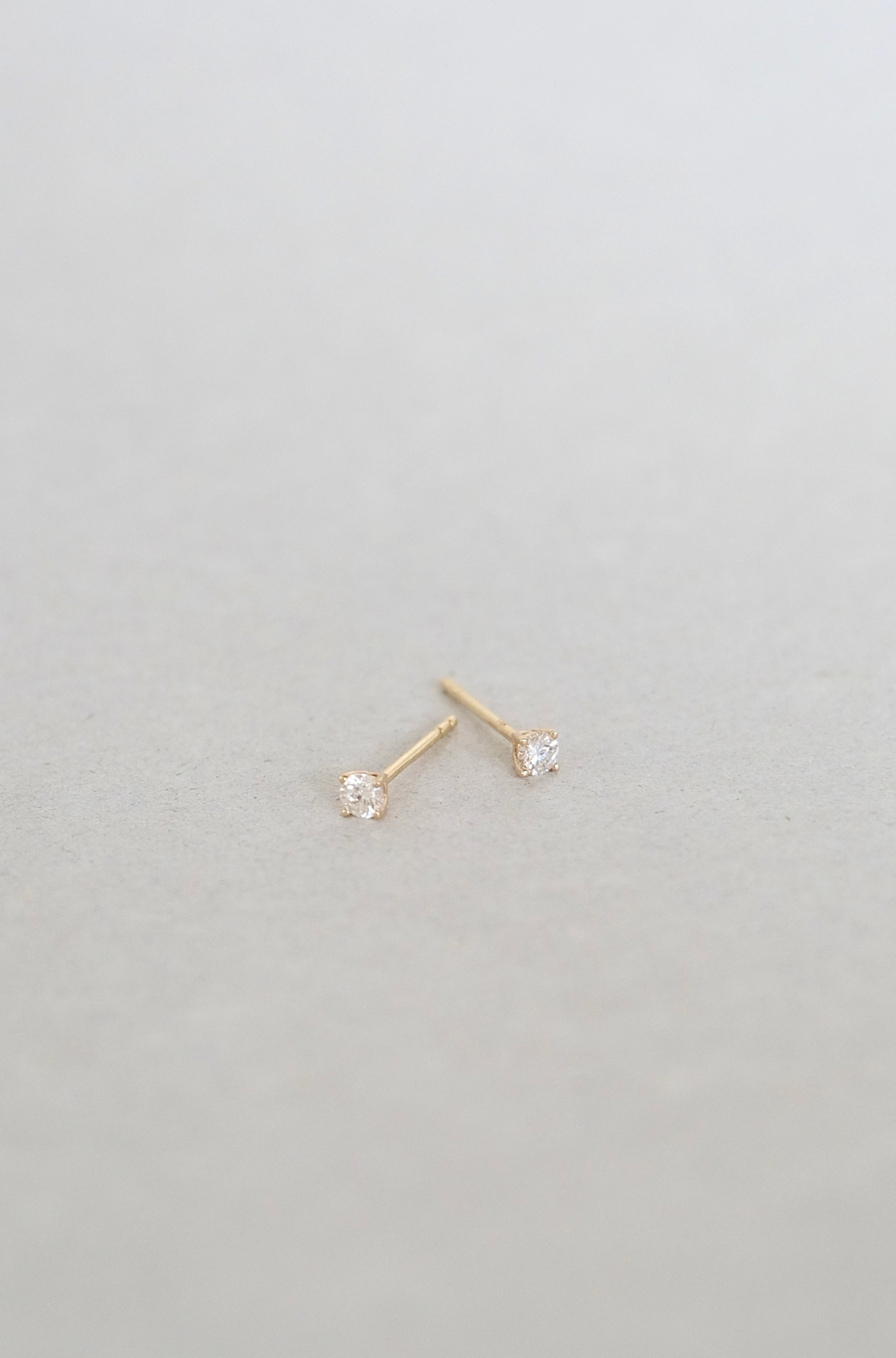 14K x Natural Diamond Earrings