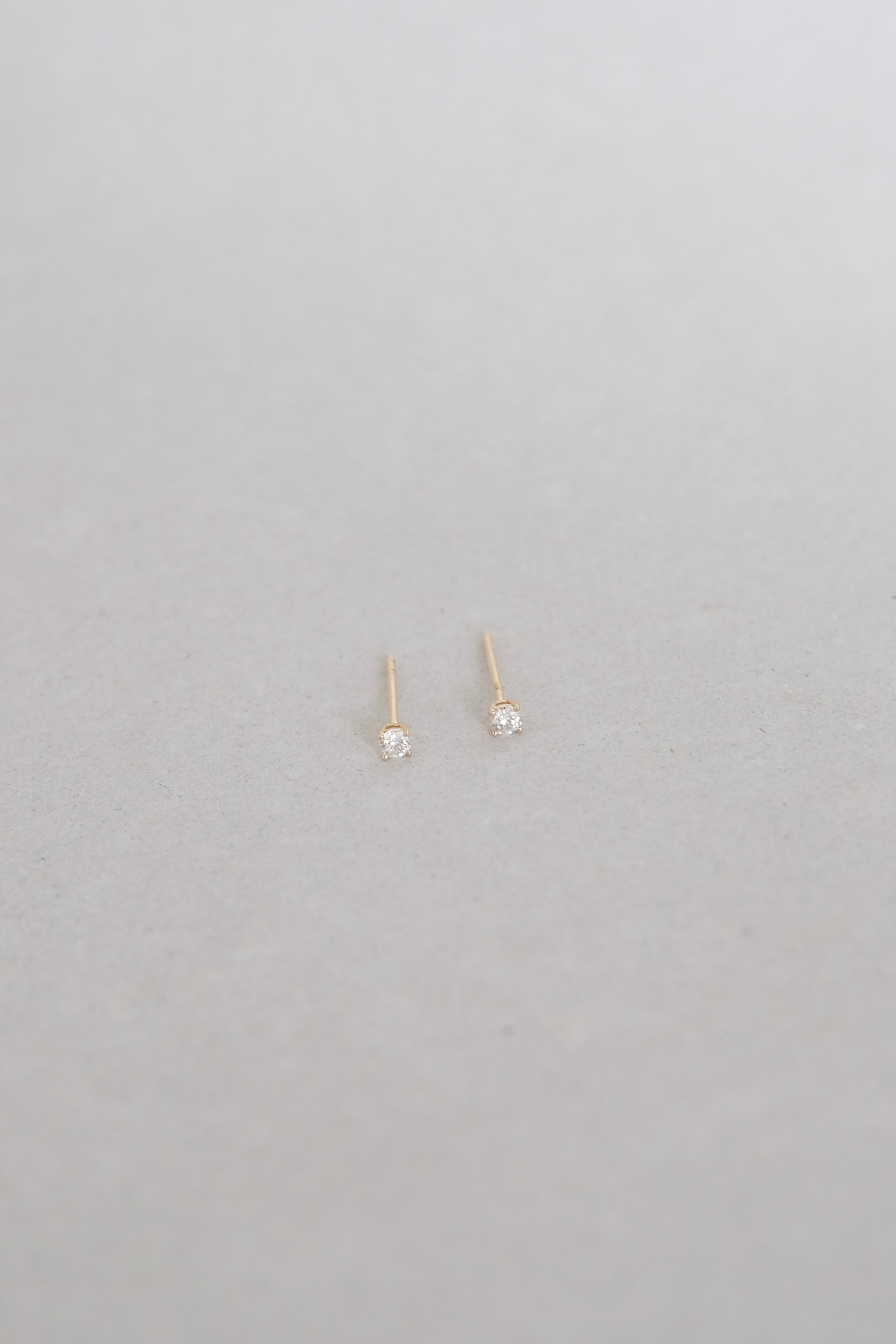 14K x Natural Diamond Earrings
