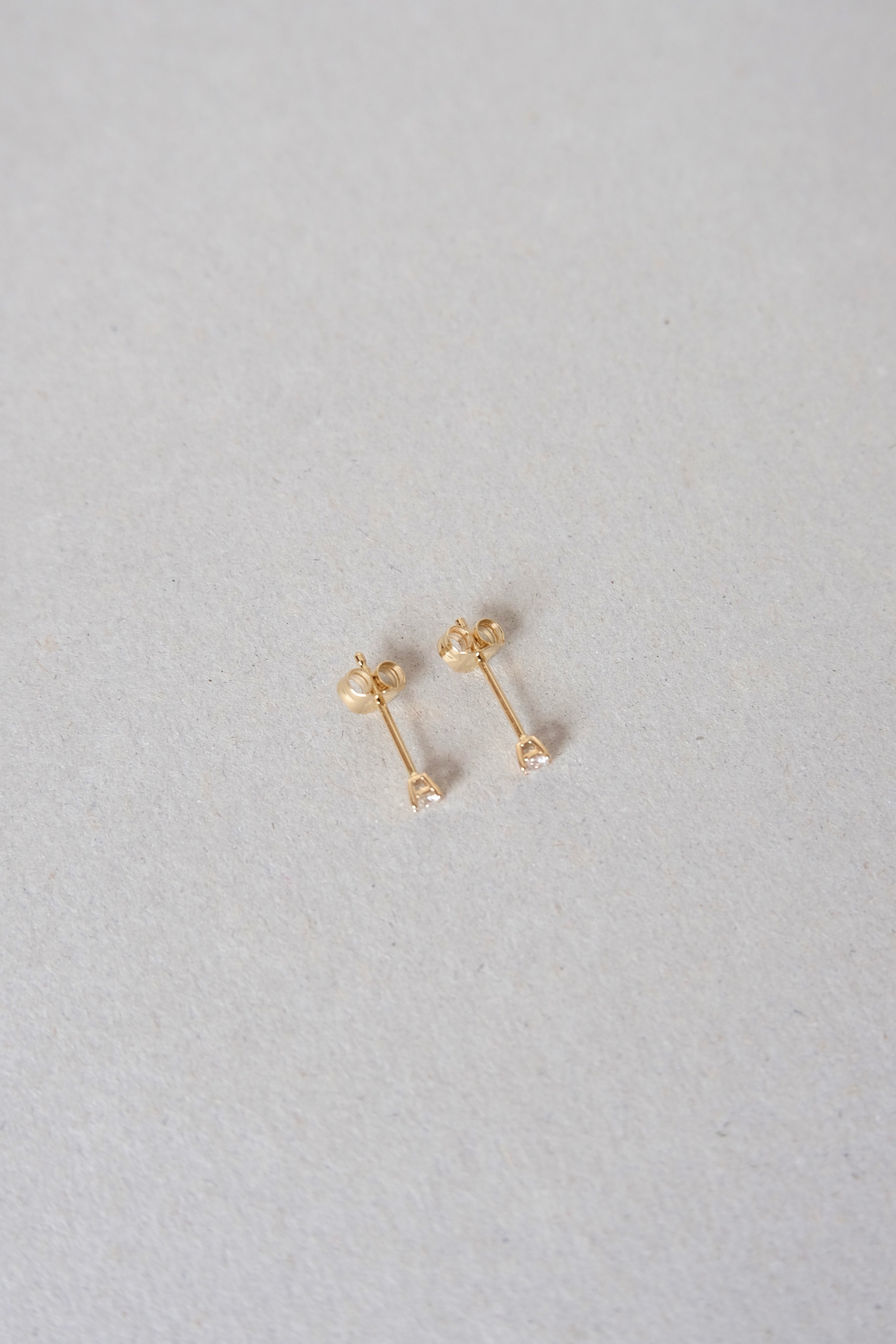 14K x Natural Diamond Earrings