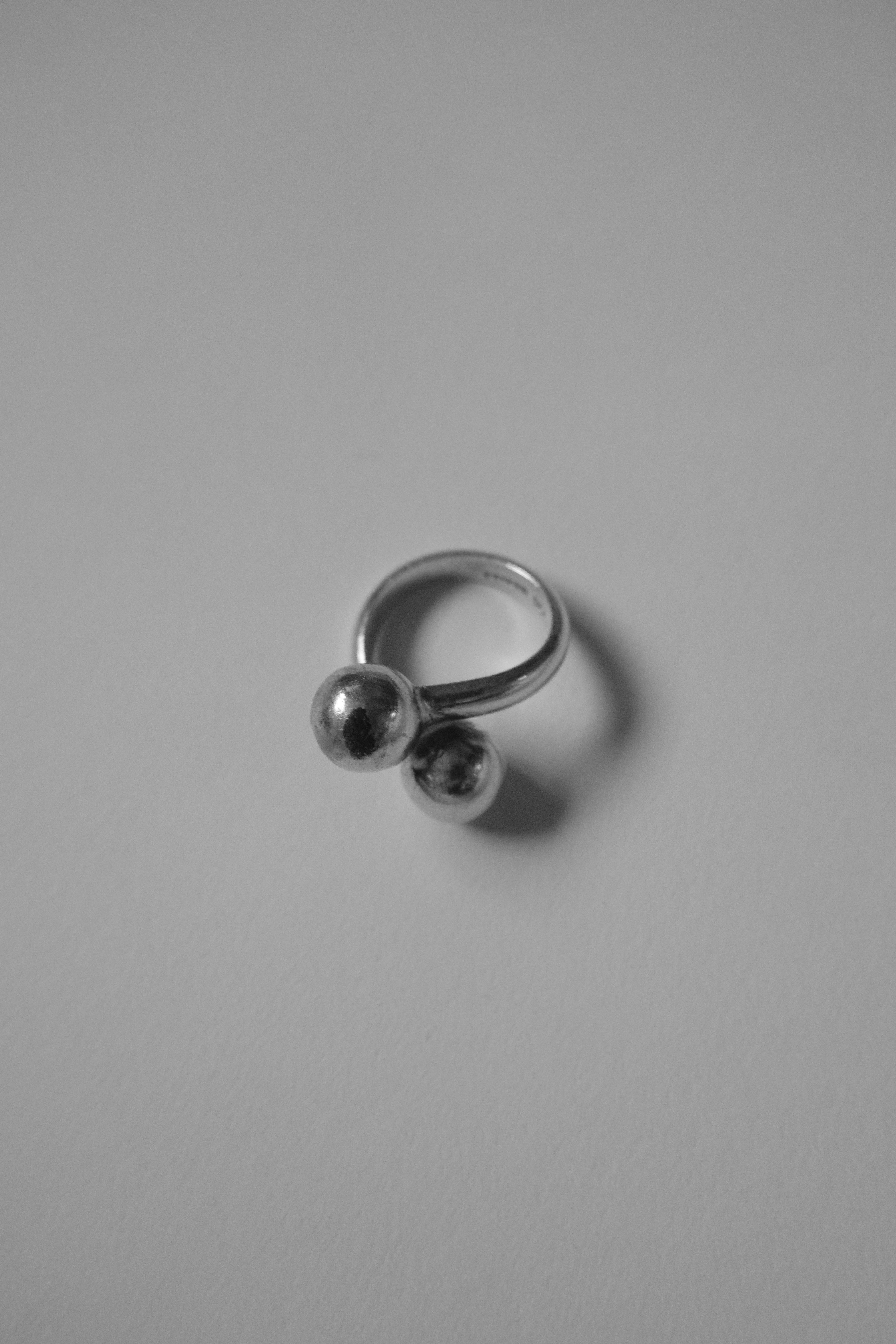 Silver Ball Ring - 15号