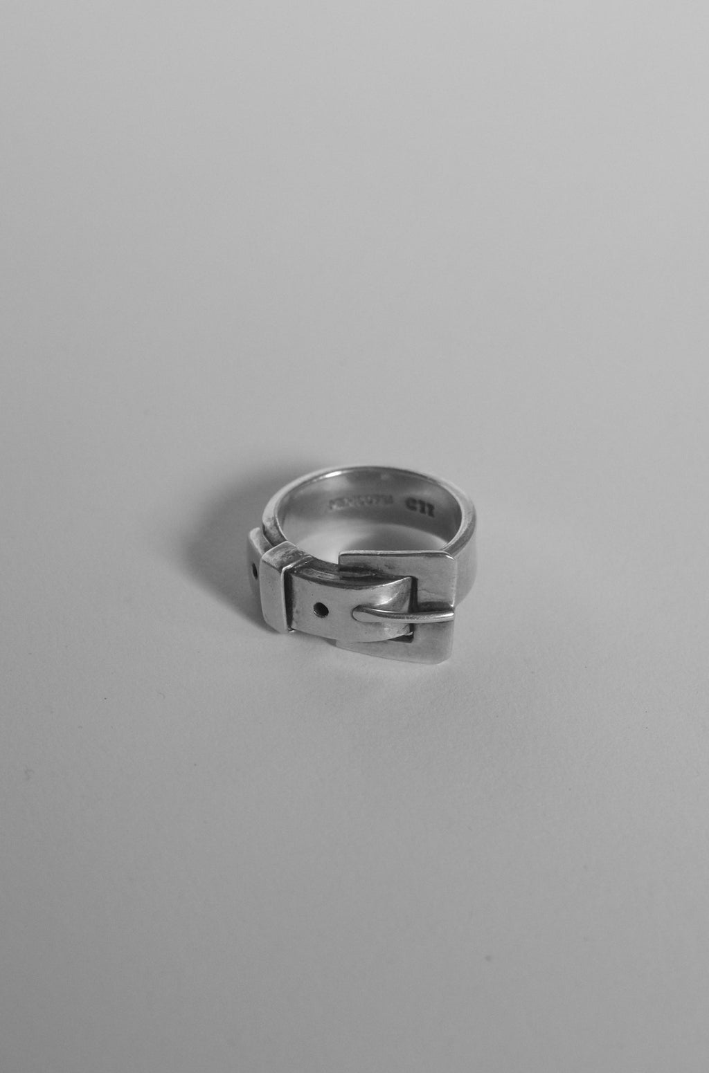 Silver Belt Motif Ring