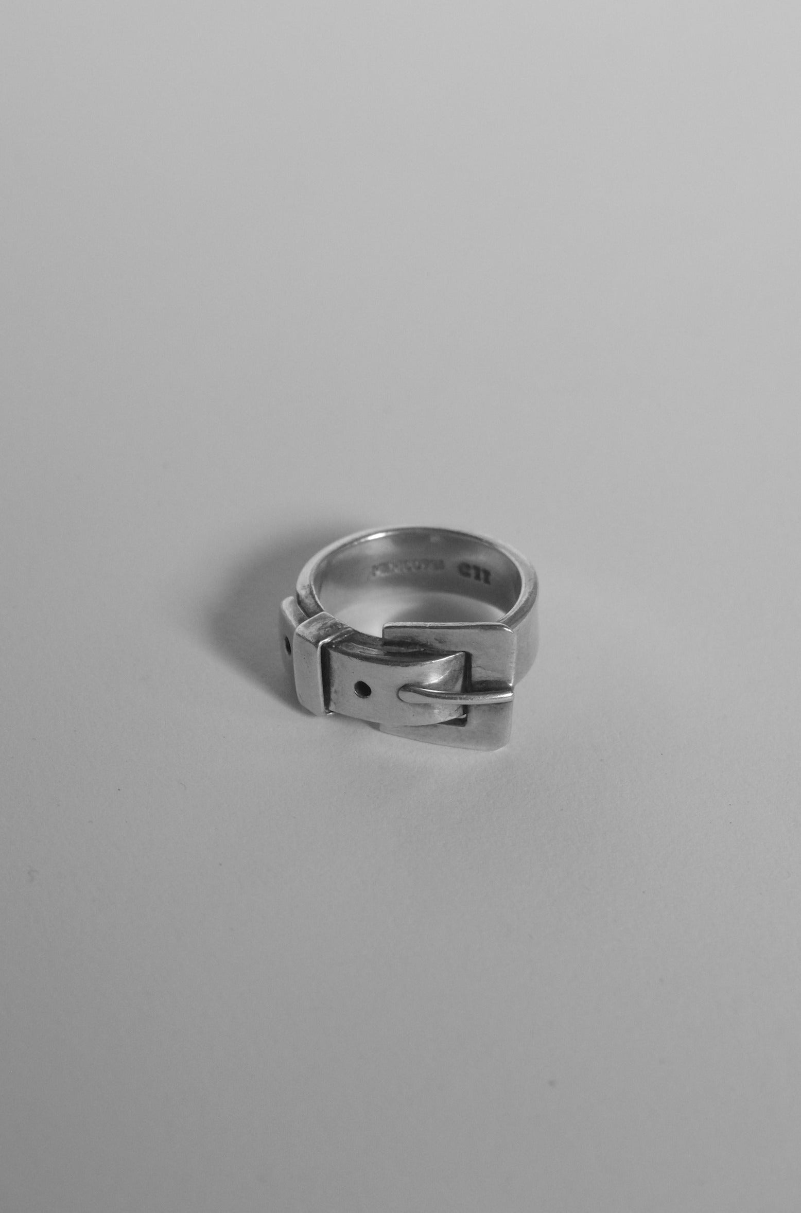 Silver Belt Motif Ring