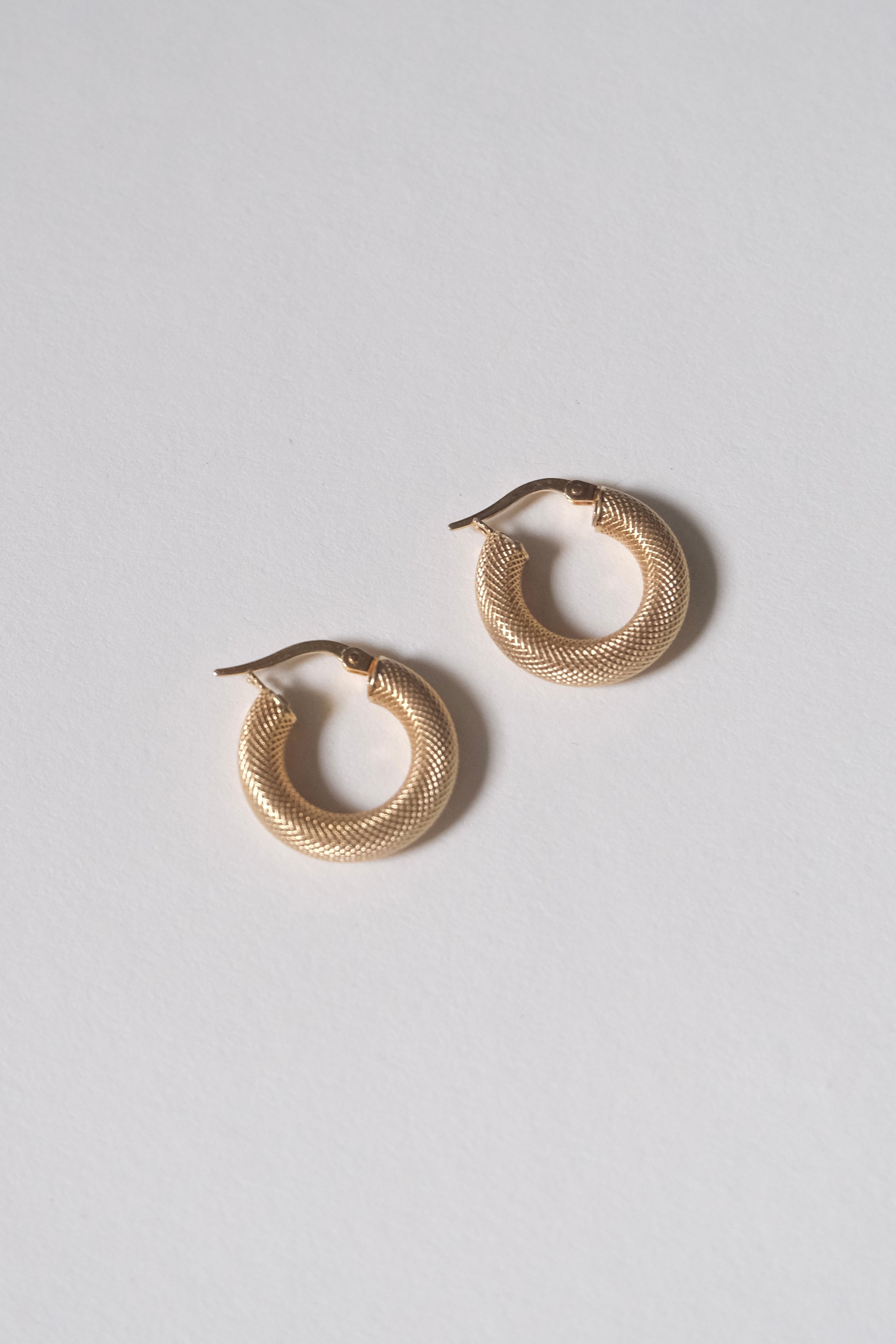 14k Gold Hoops