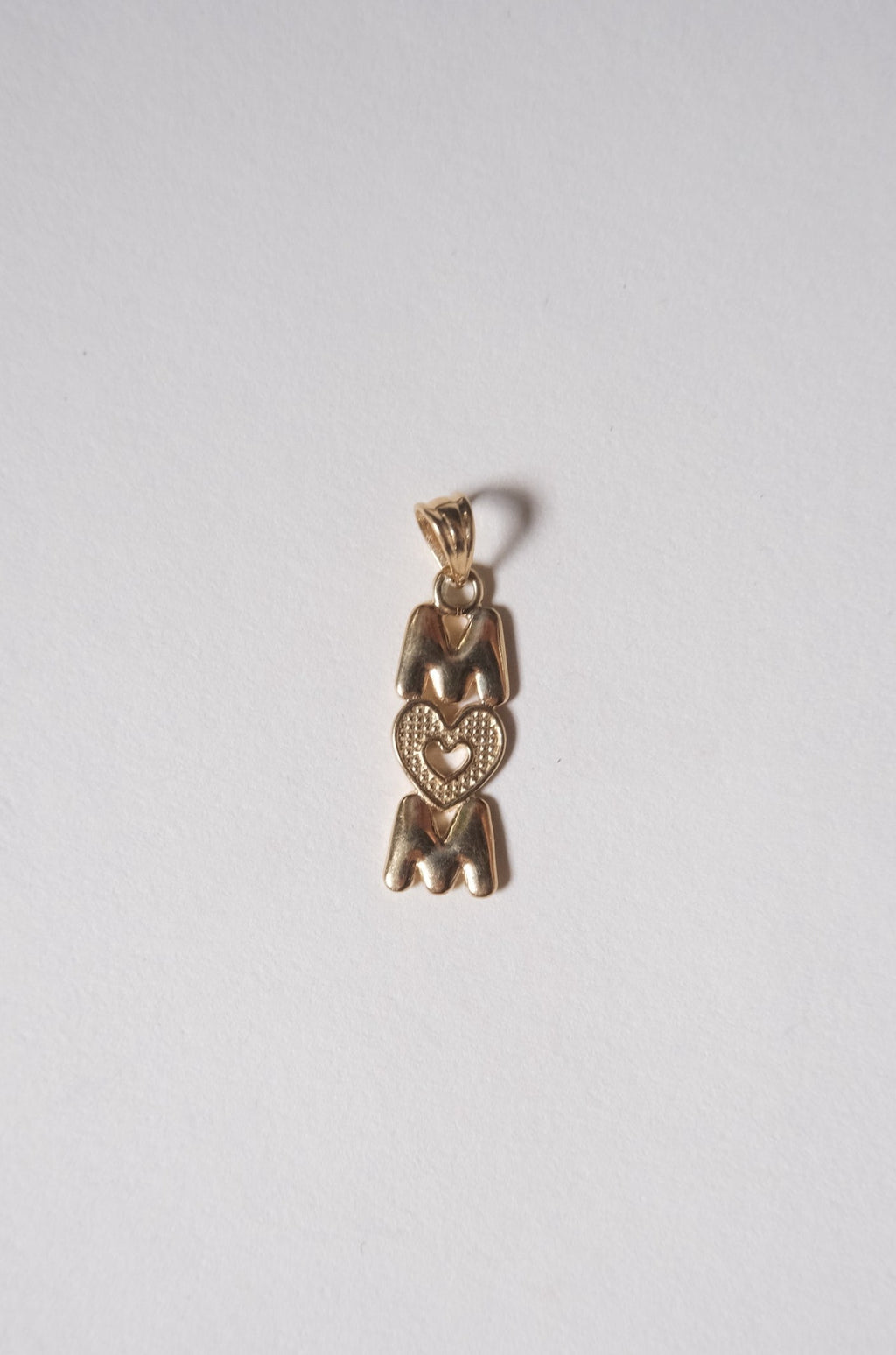 14k Gold Charm -MOM-