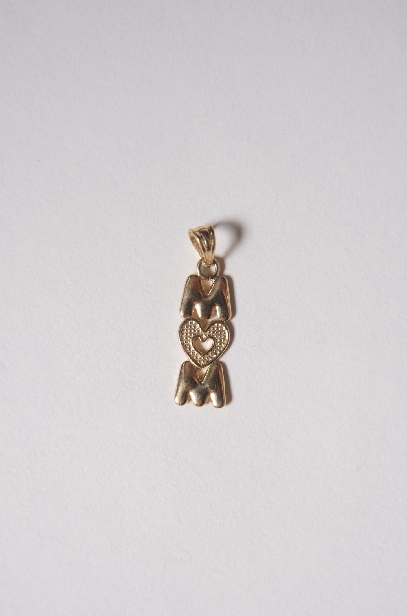 14k Gold Charm -MOM-