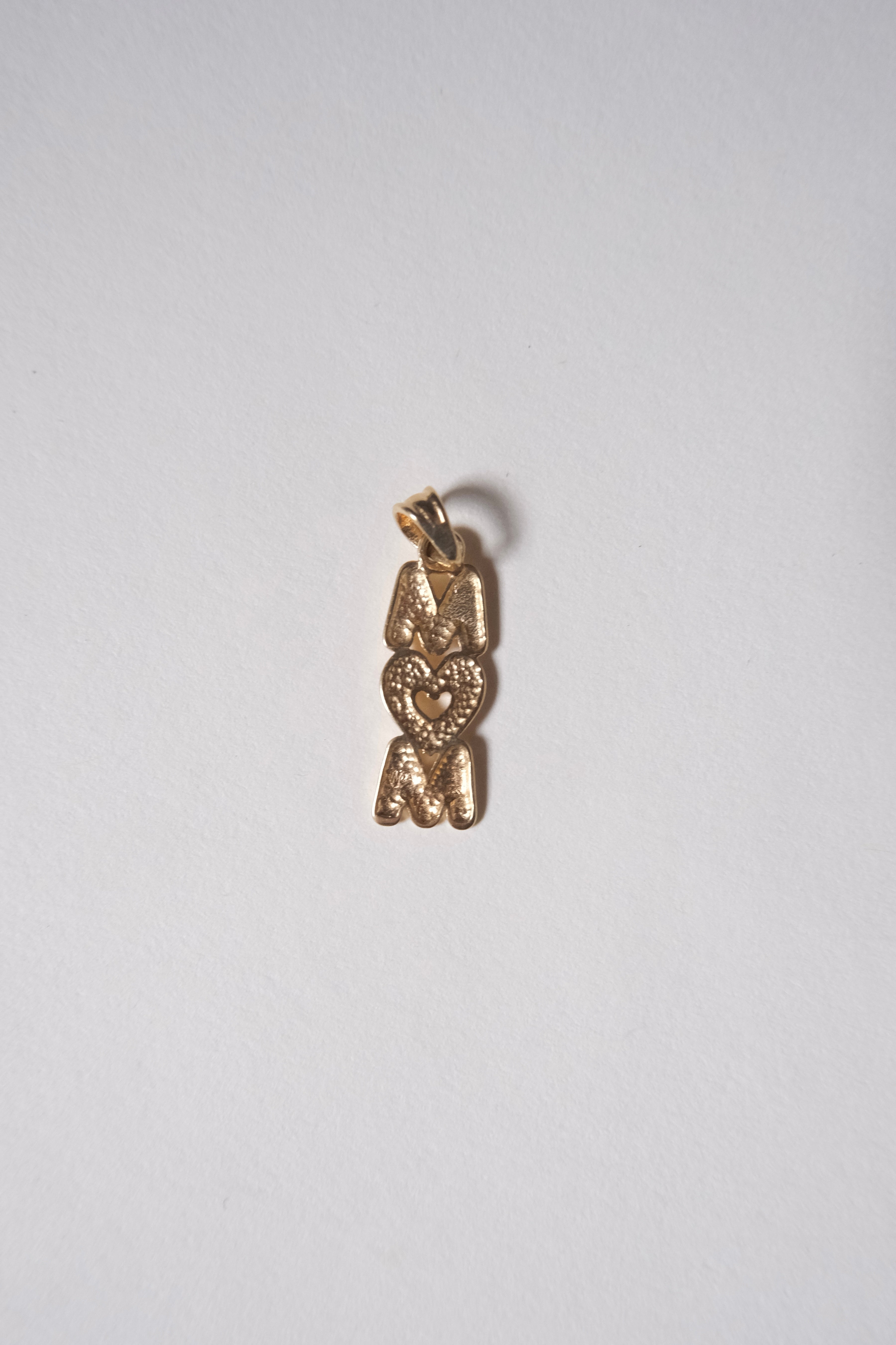 14k Gold Charm -MOM-