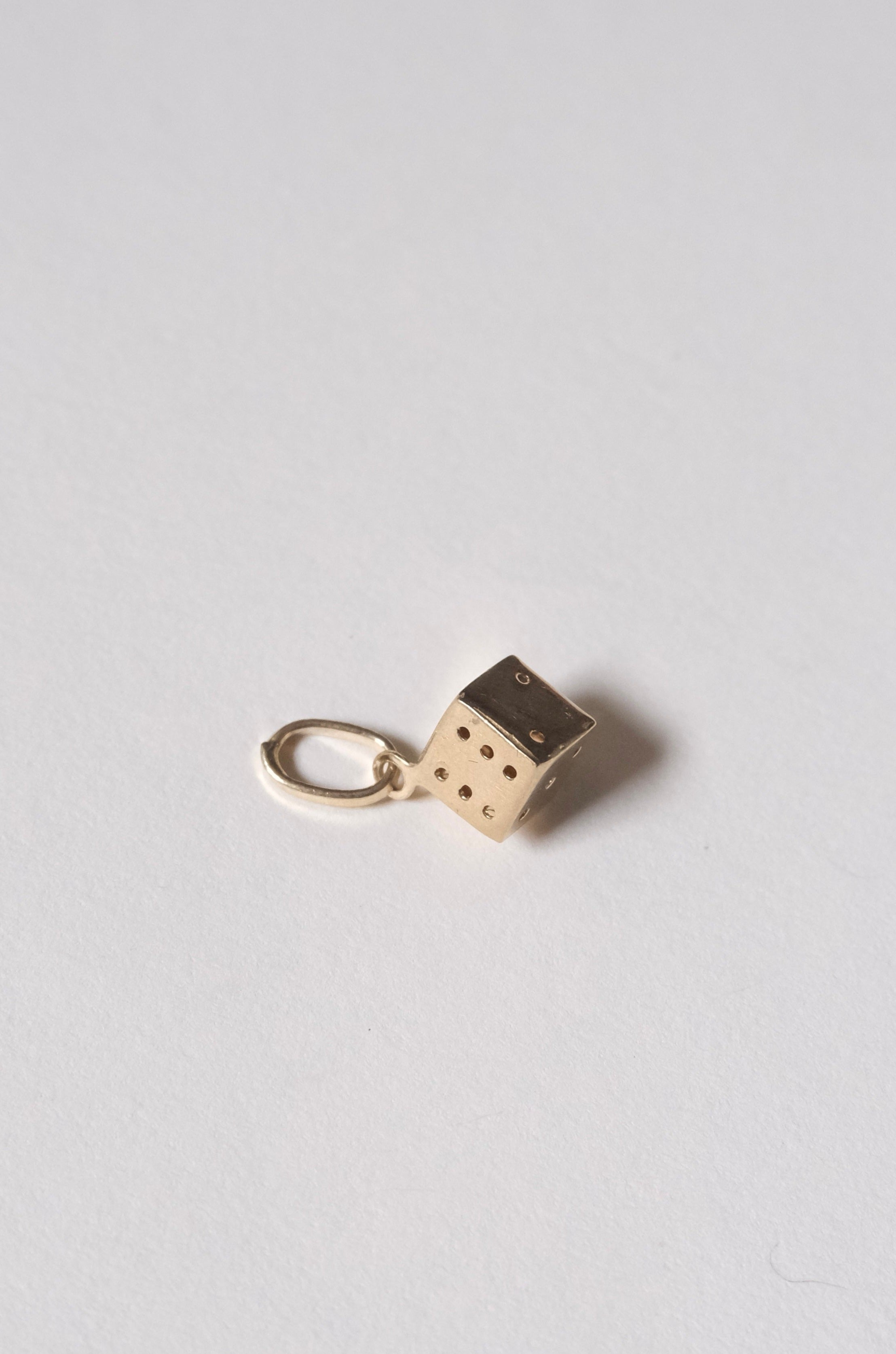 14k Gold Charm -Dice-