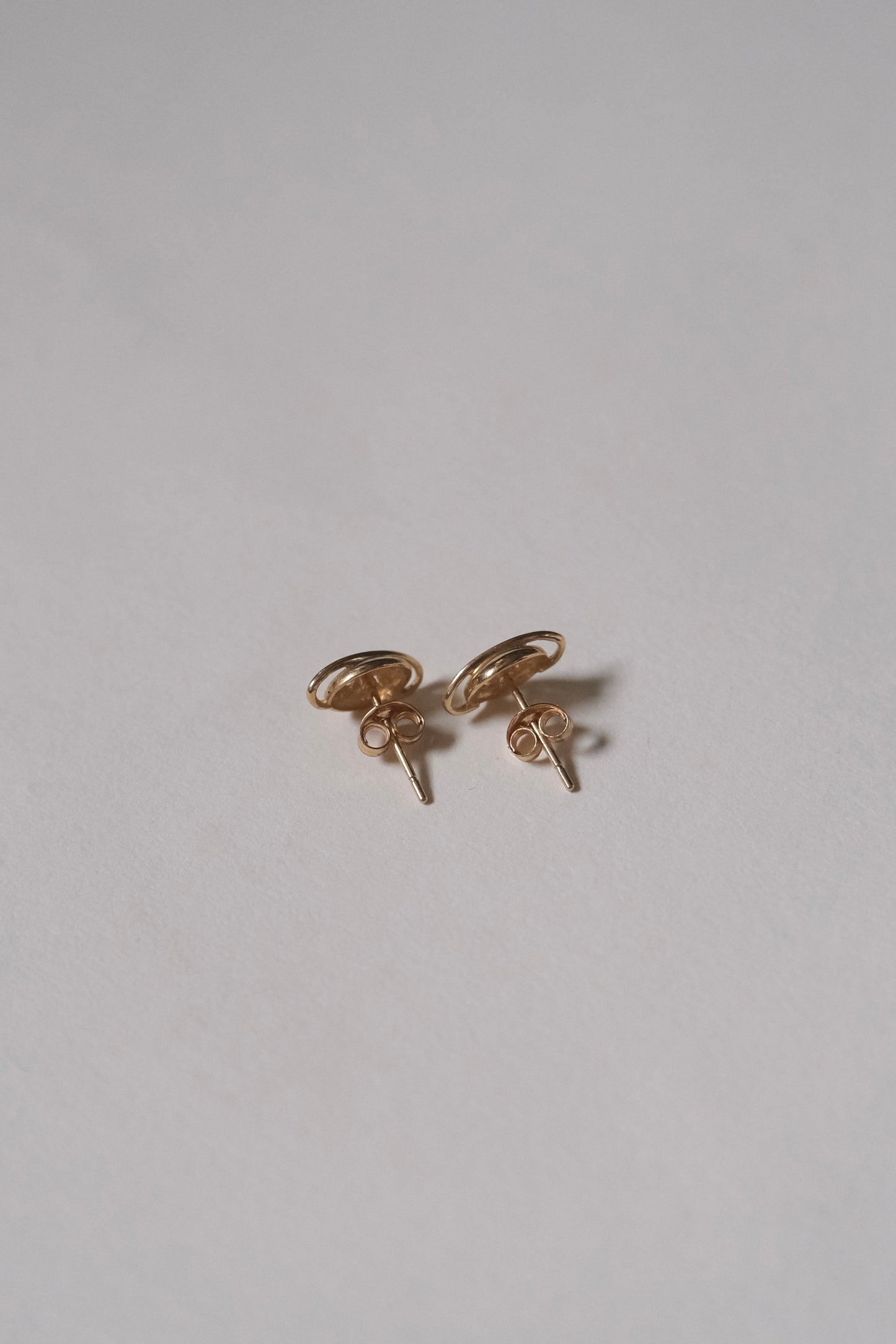 14k Gold × Earrings -Saturn-