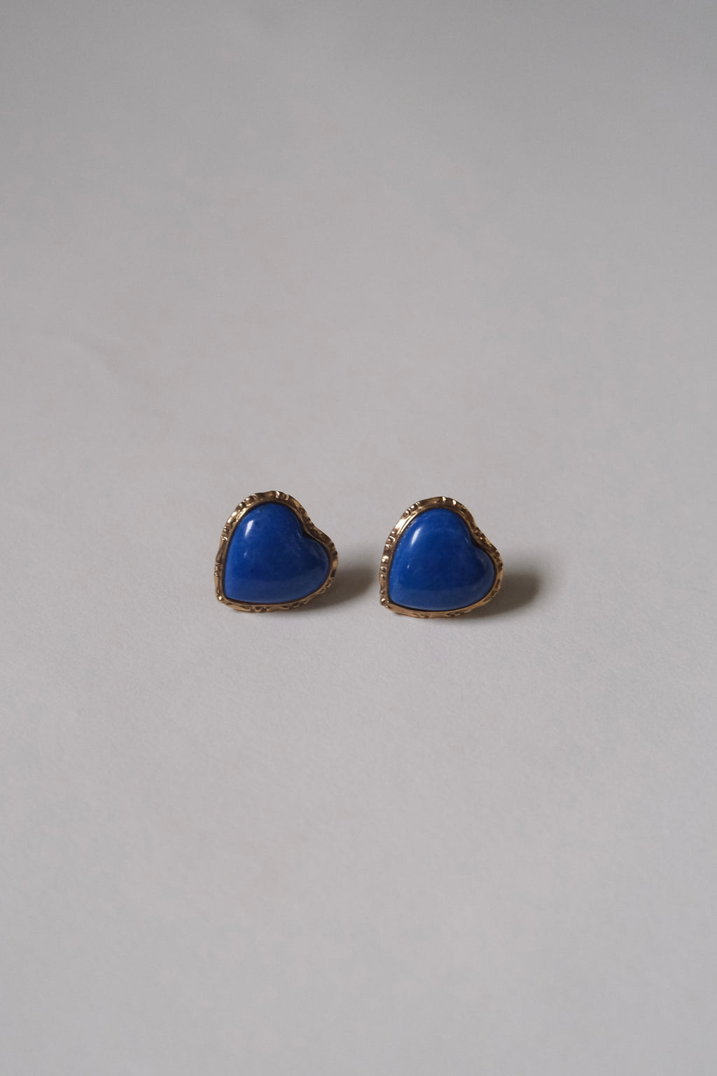 14k Gold × Lapis Earrings -❤︎-