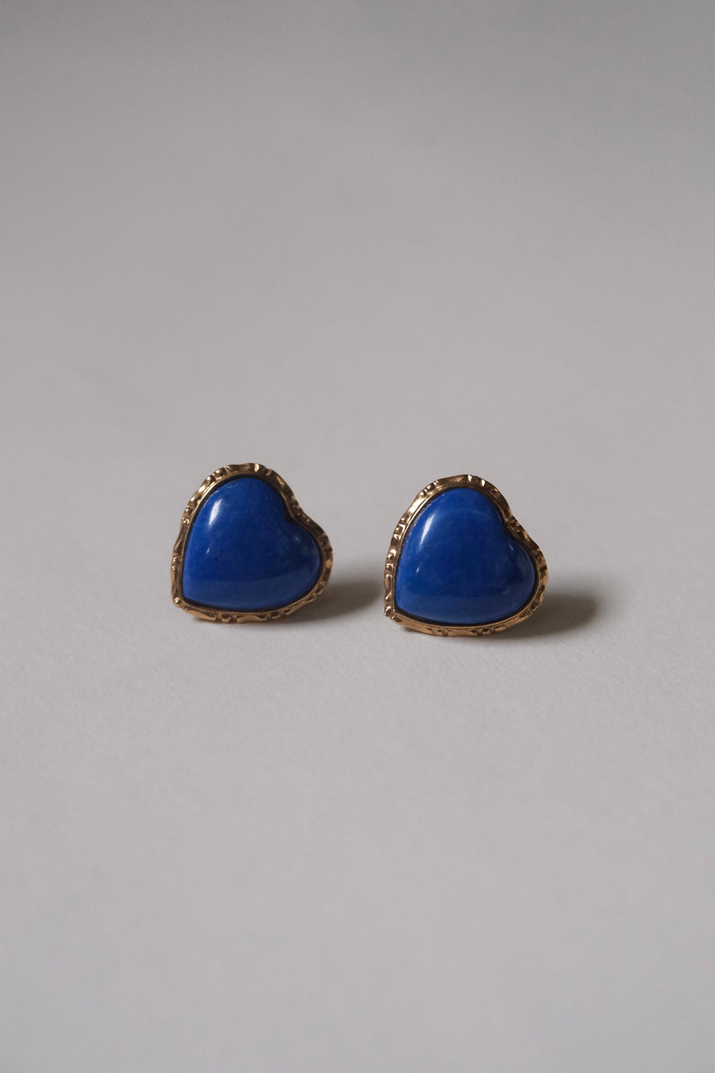 14k Gold × Lapis Earrings -❤︎-