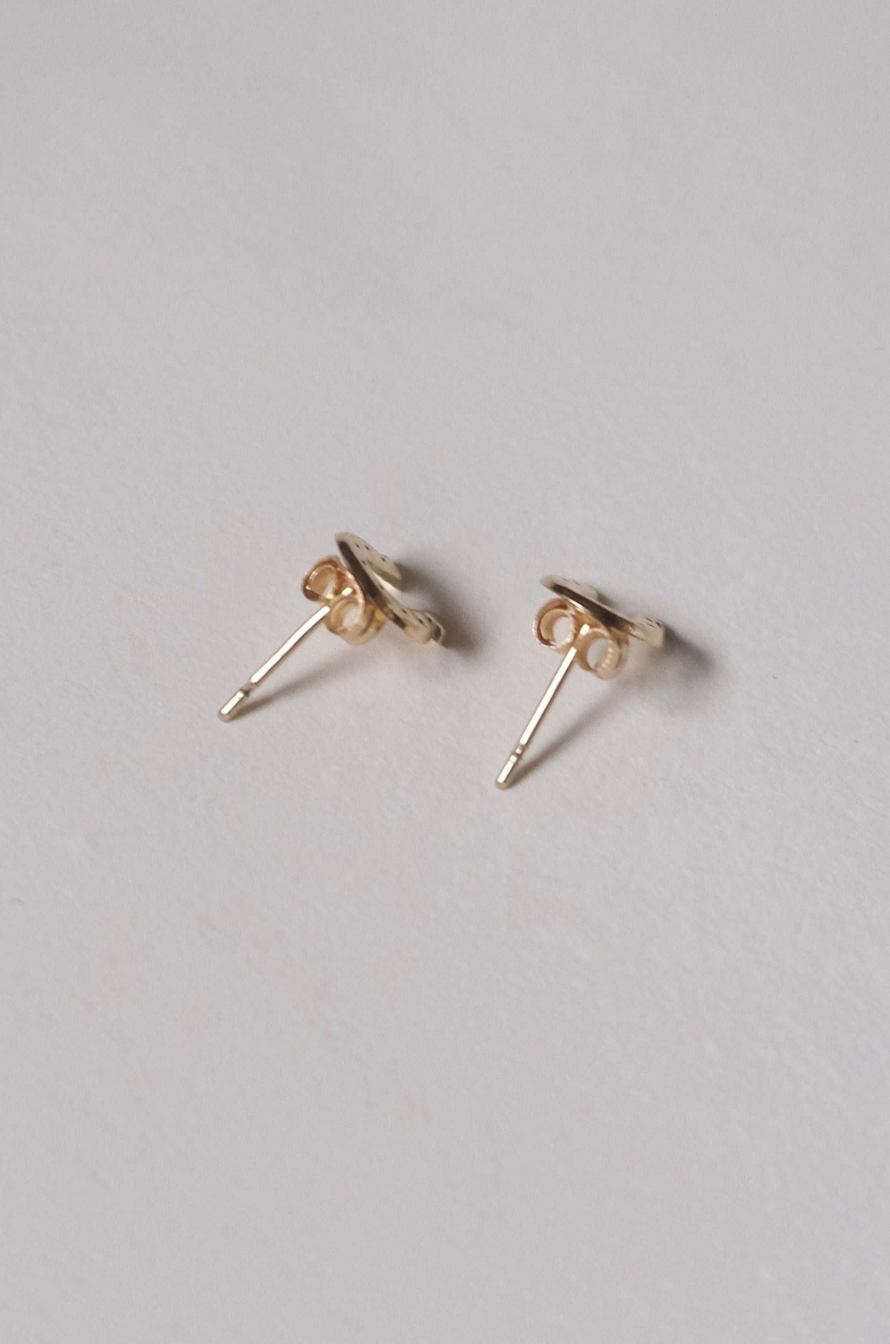 14k Gold Earrings -Horse Shoe