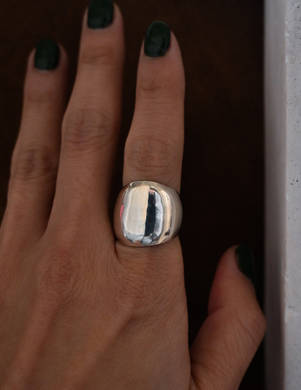 Dome Silver Ring - 10号