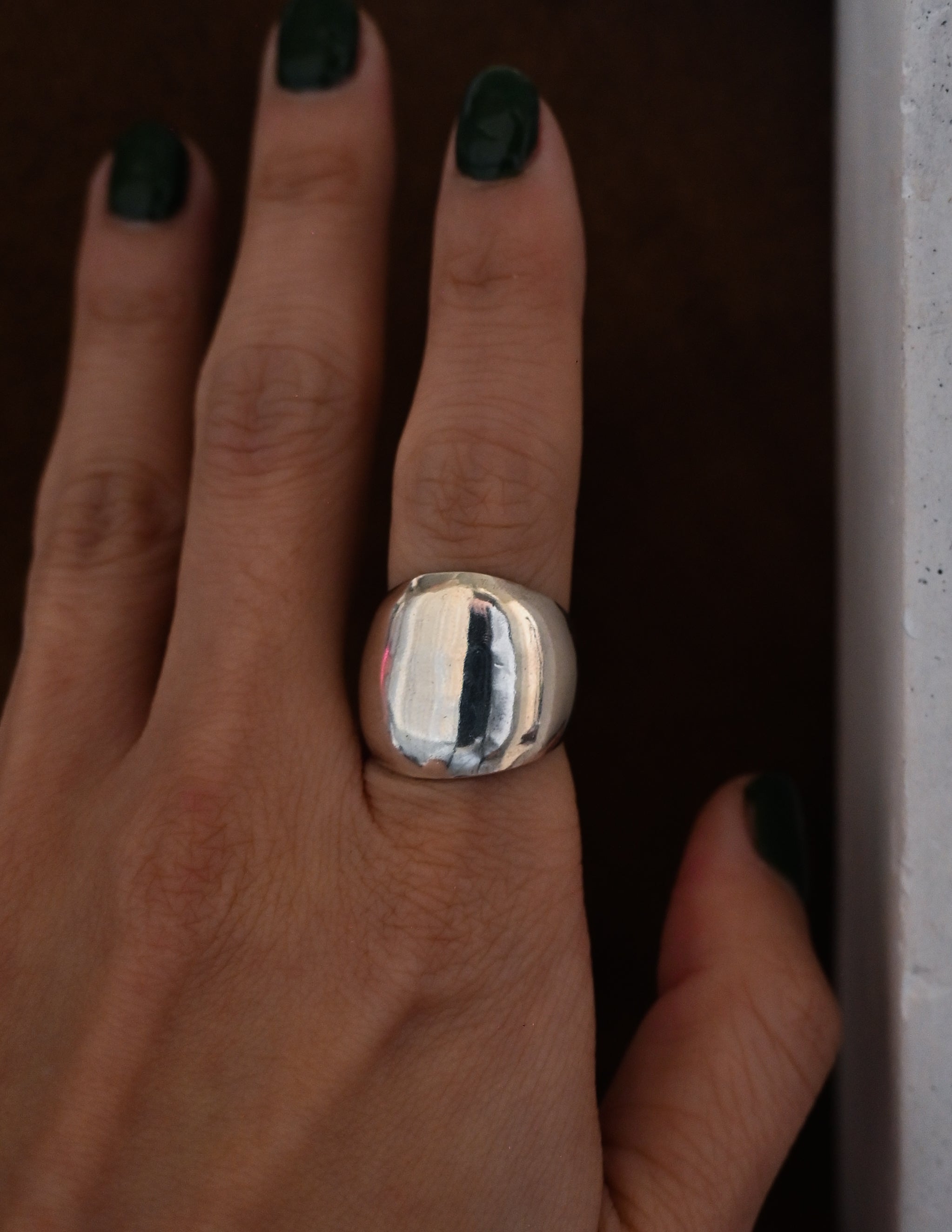 Dome Silver Ring - 10号