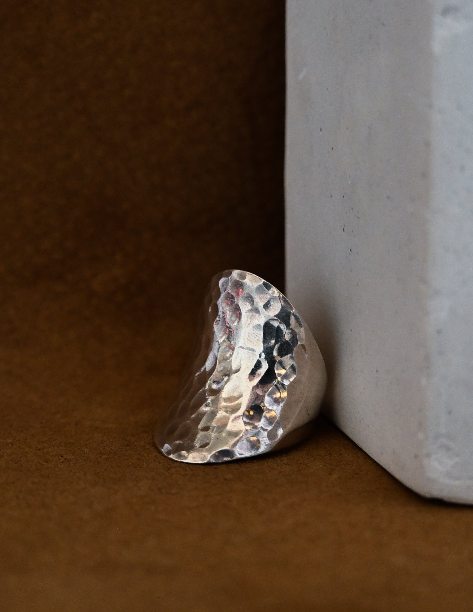 Hammered Silver Ring - 19号