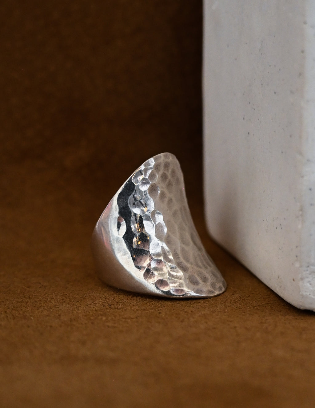 Hammered Silver Ring - 19号