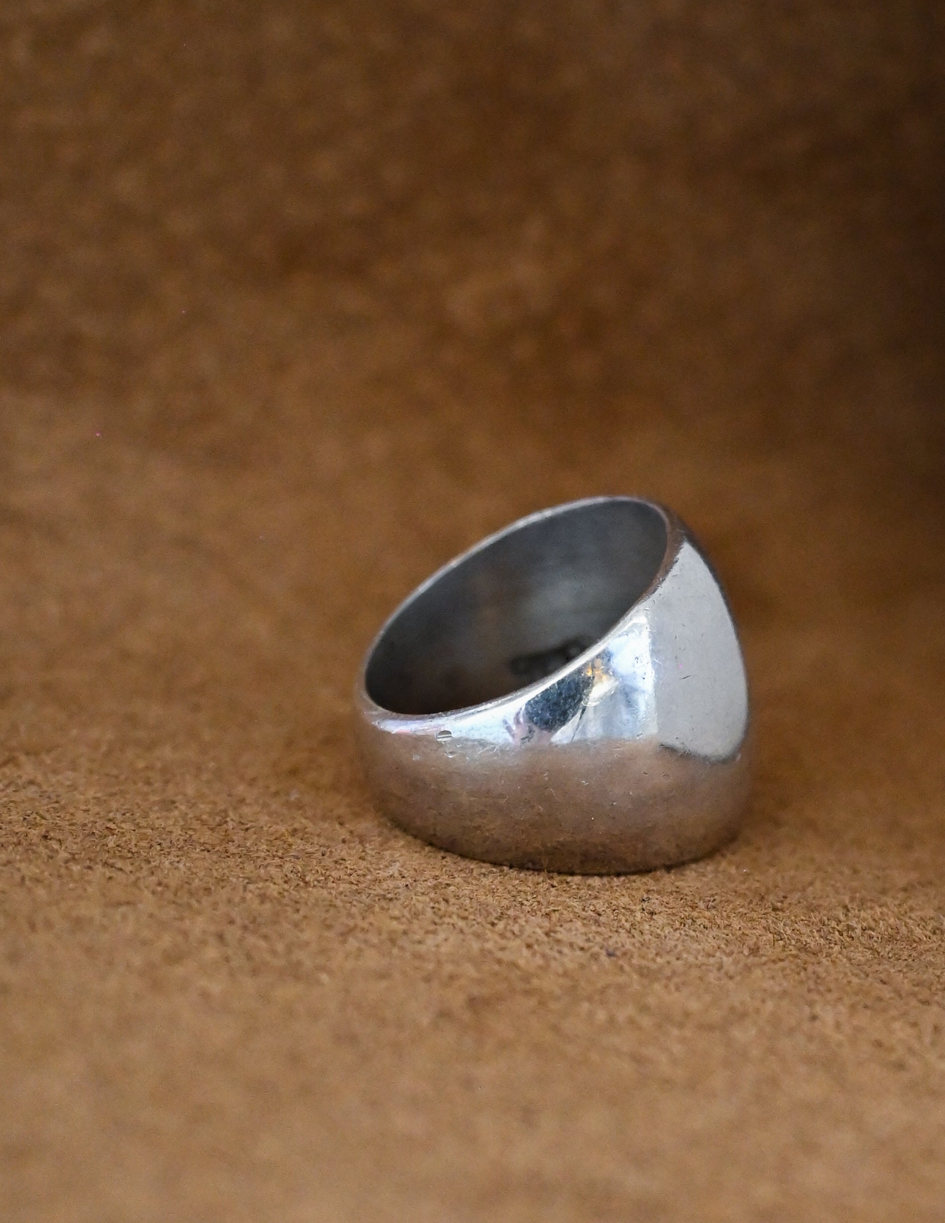 Engraved Silver Ring - 11号