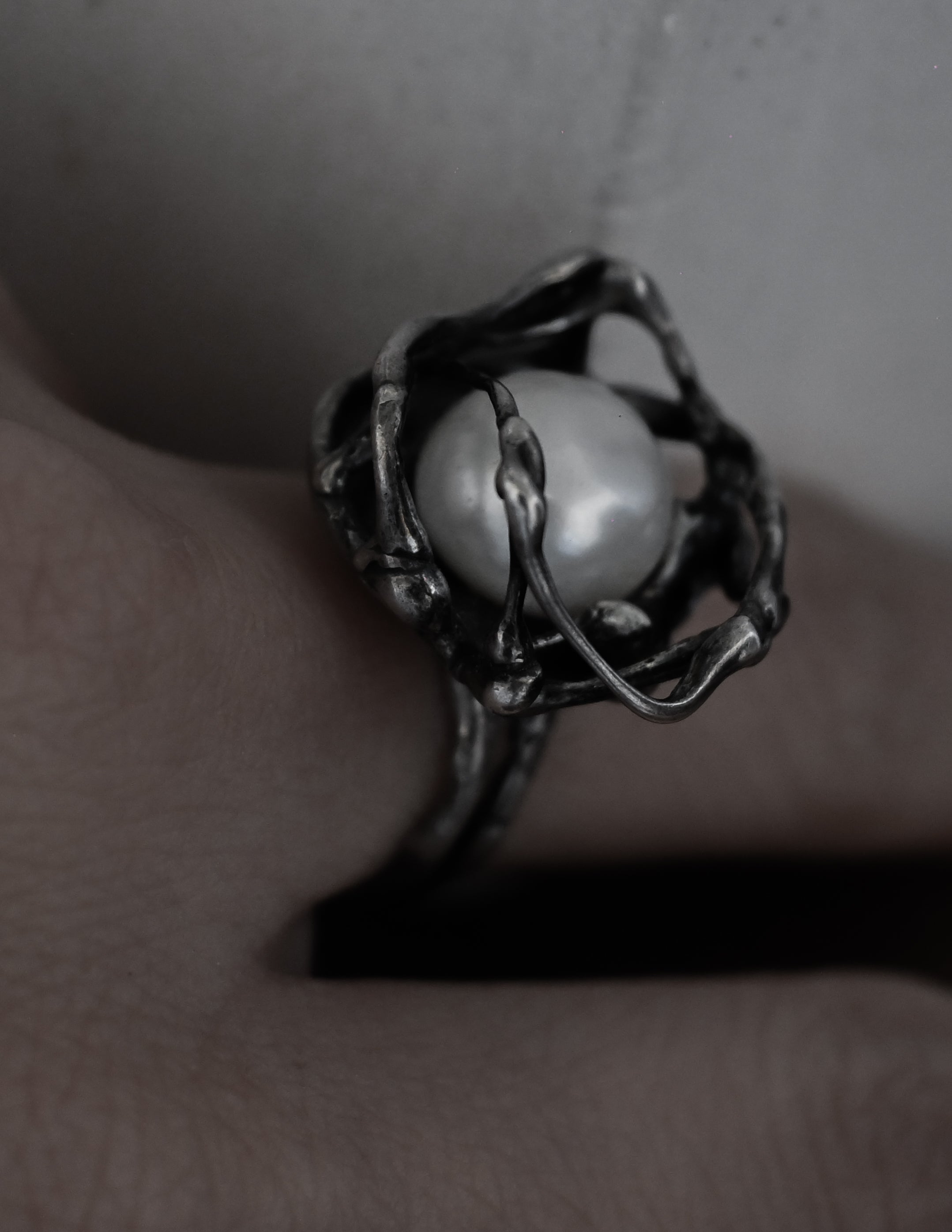Silver Pearl Ring - 11号