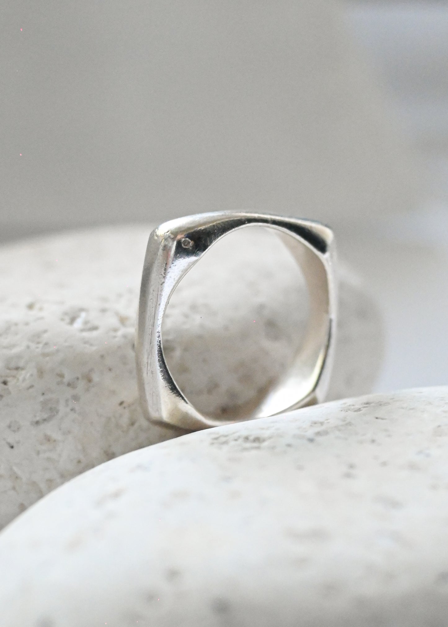Chunky Square Band Ring - 15号
