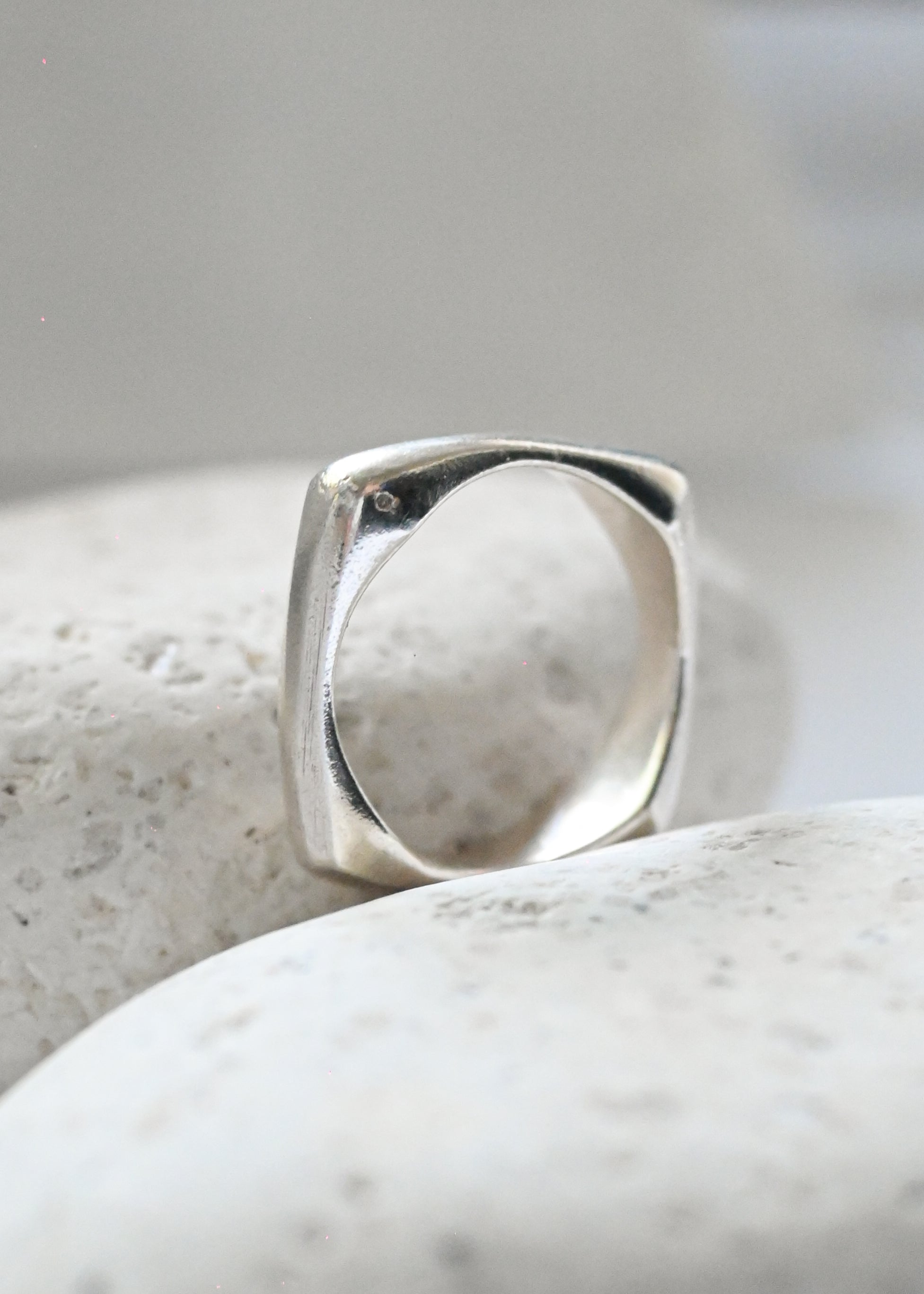 Chunky Square Band Ring - 14号
