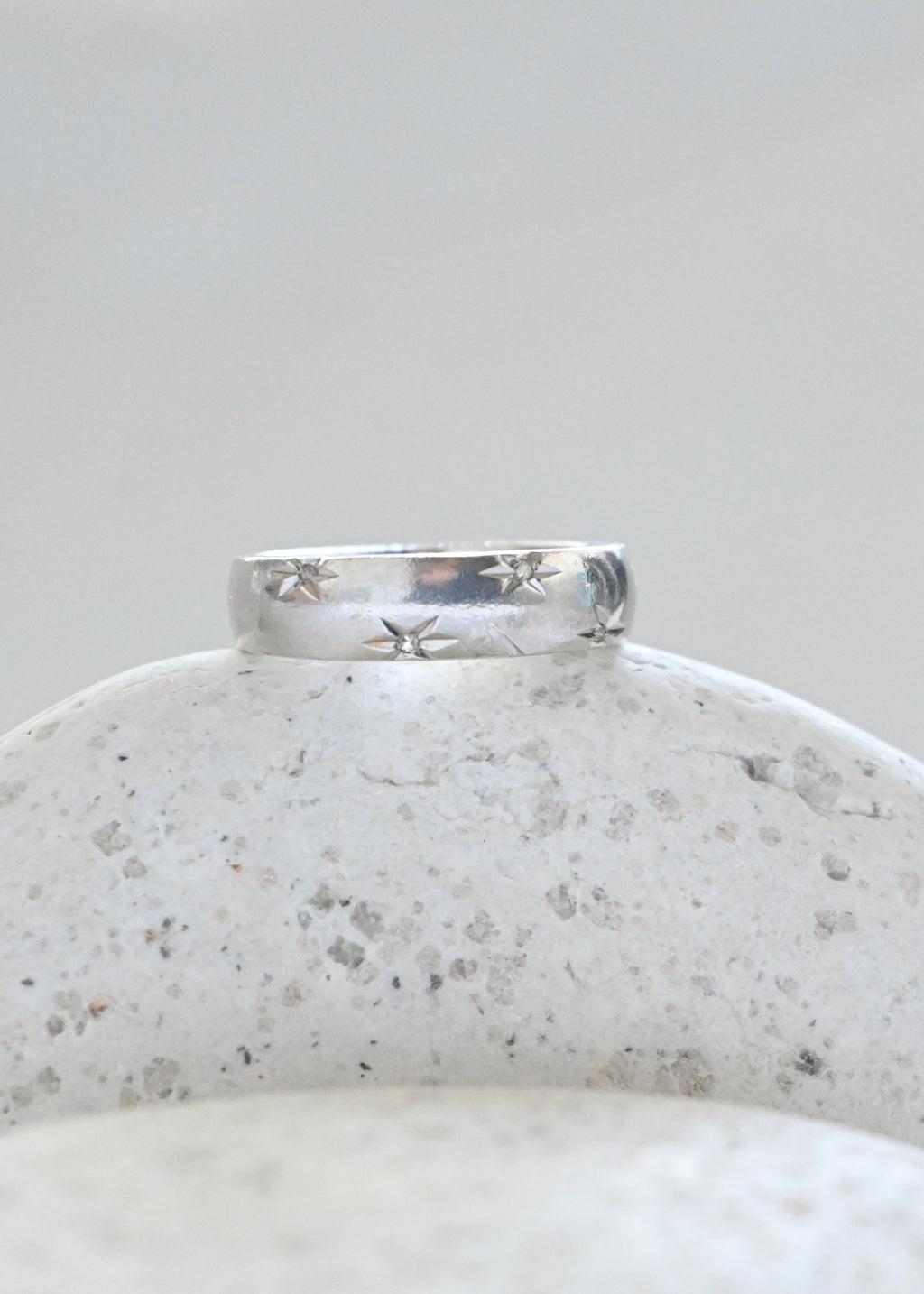 Diamond Star Band Ring - 16号