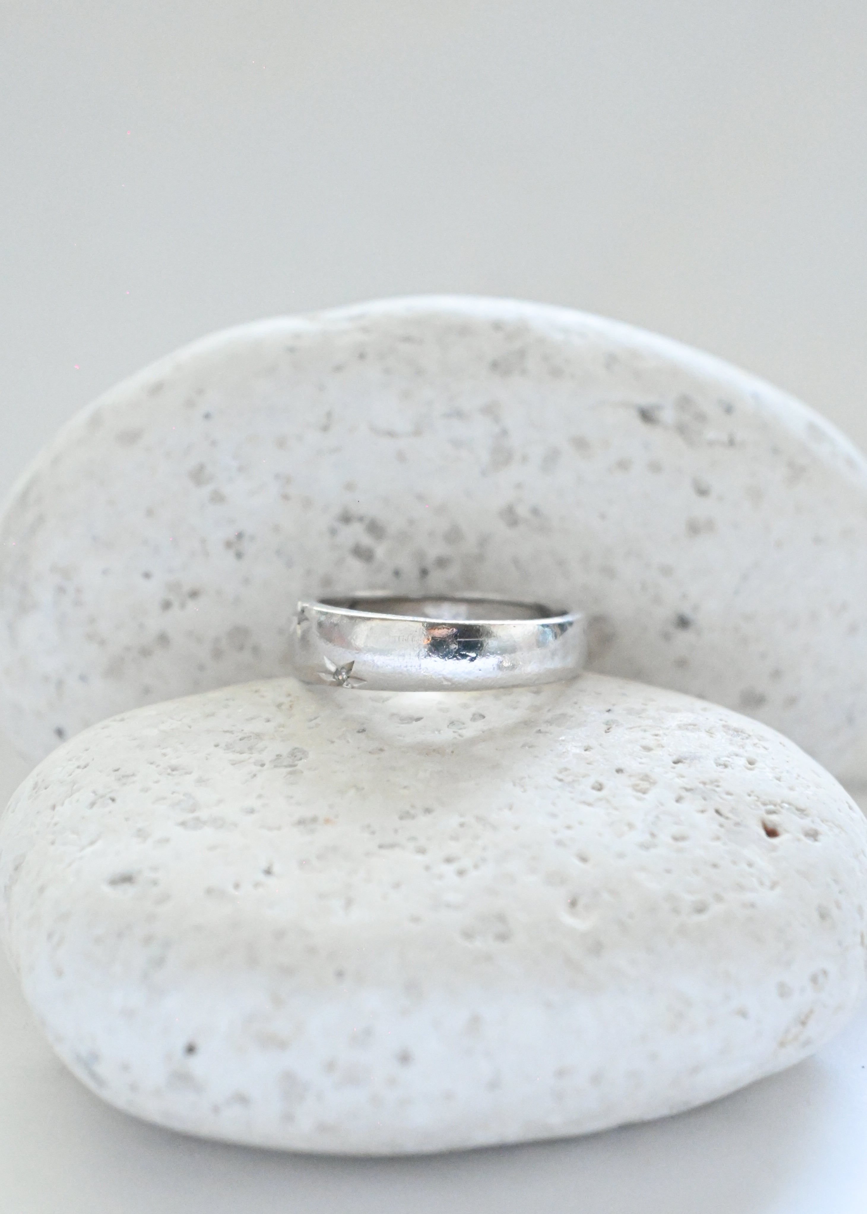 Diamond Star Band Ring - 16号