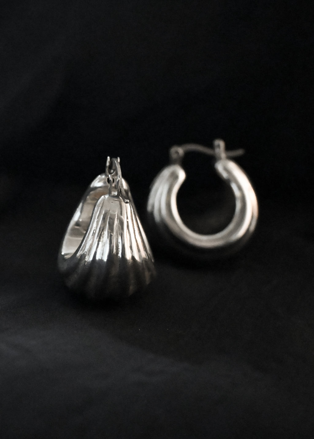 Silver Chunky Earrings