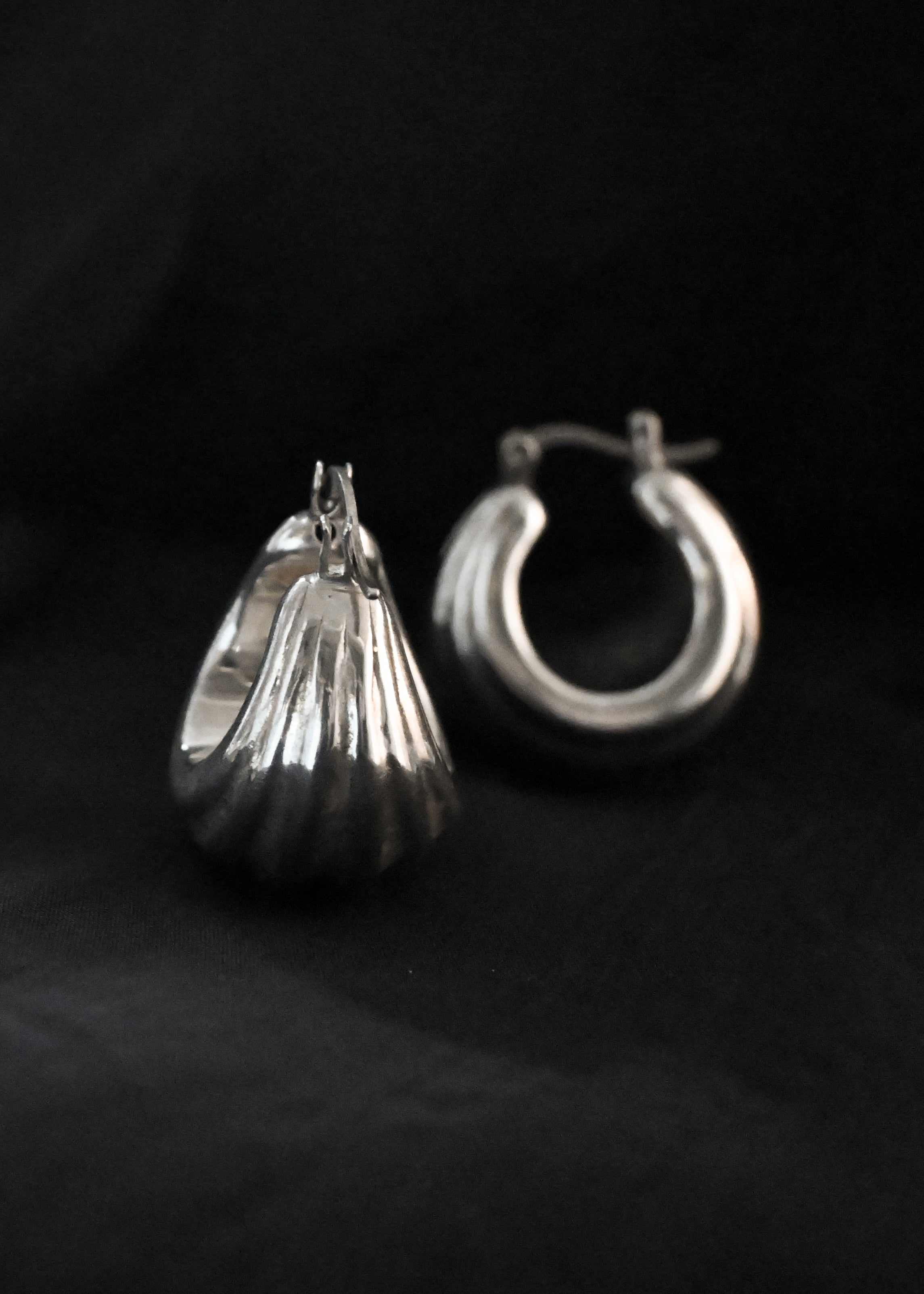 Silver Chunky Earrings