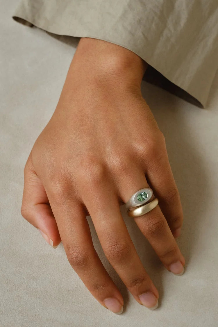 "Dunton Ellerkamp" Phillips Signet Ring w/ Tourmaline