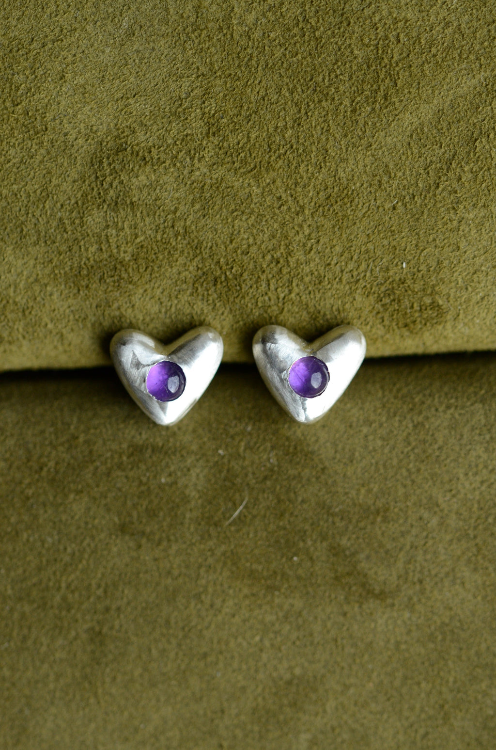 Diminutive Earrings w/ Amethyst
