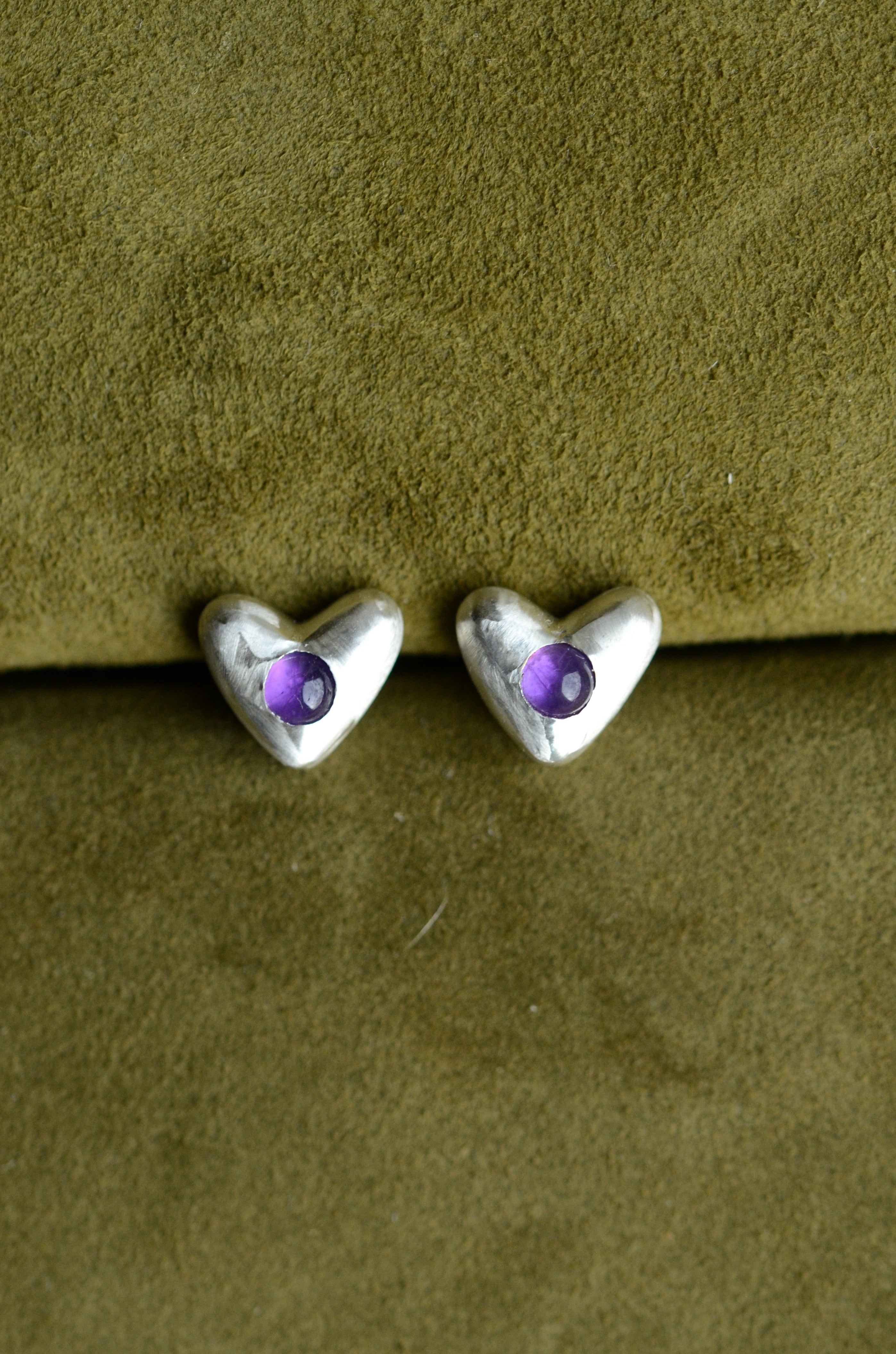 Diminutive Earrings w/ Amethyst