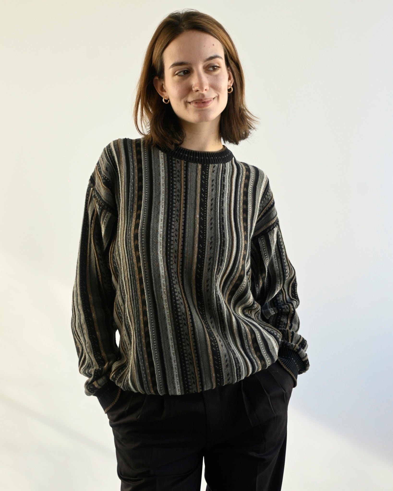 1980's 3D Knit Sweater