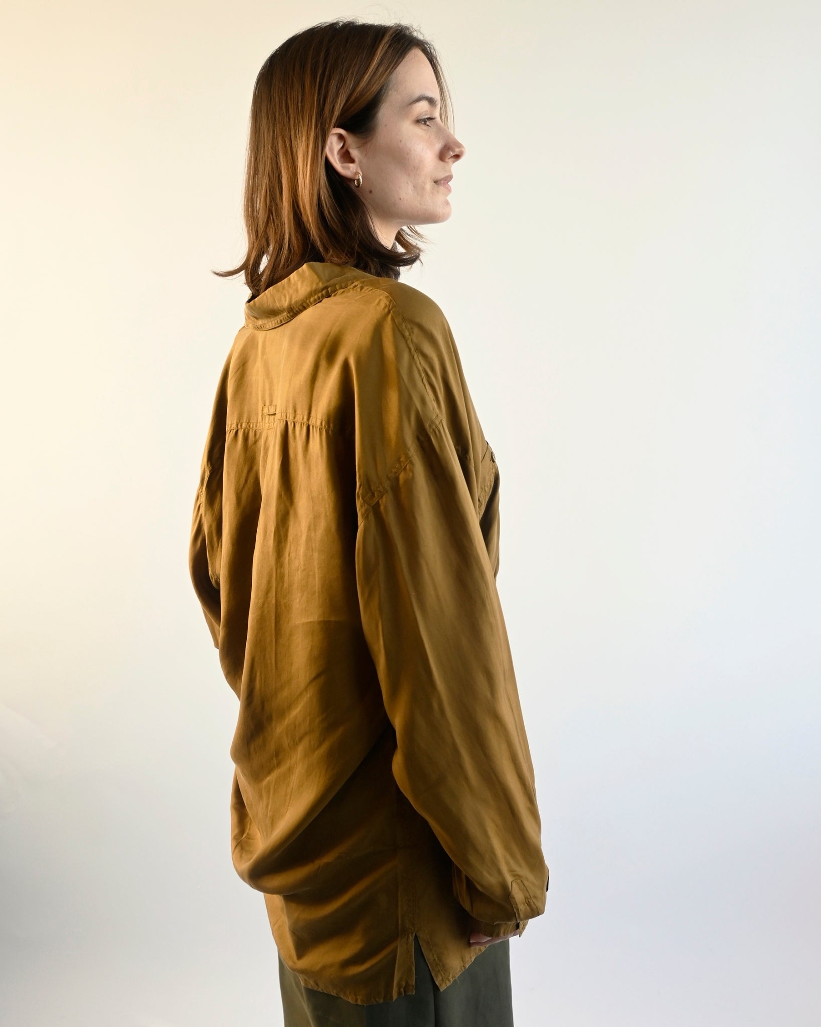 N.O.S  100% Silk Shirts - Gold