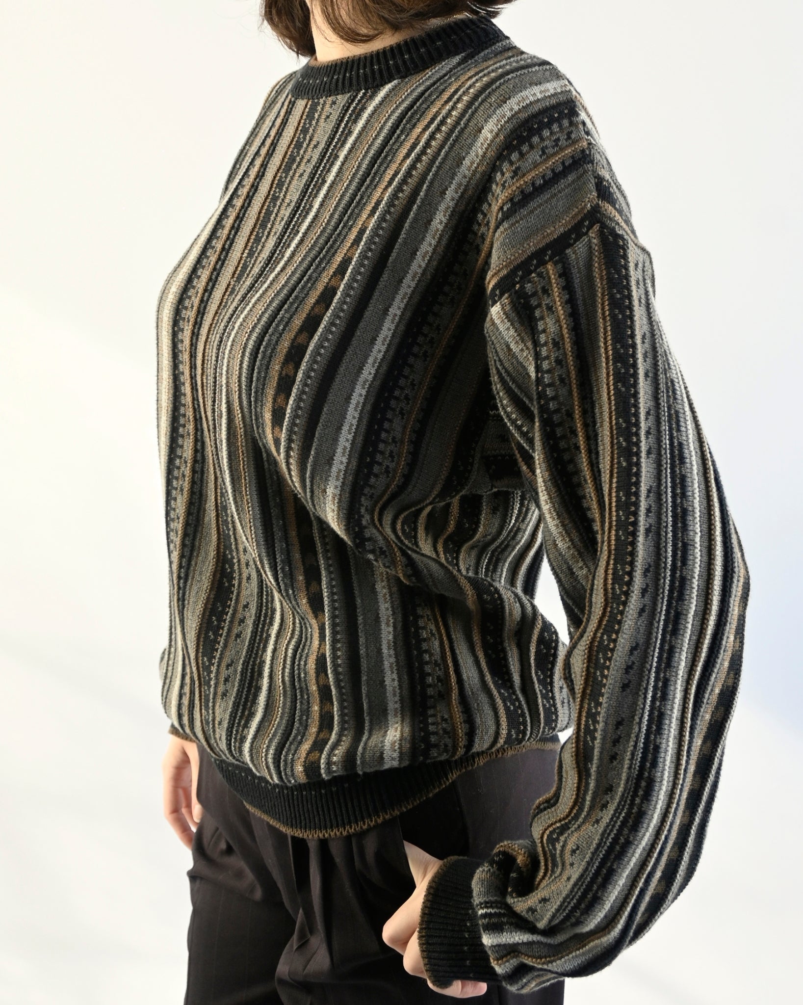 1980's 3D Knit Sweater