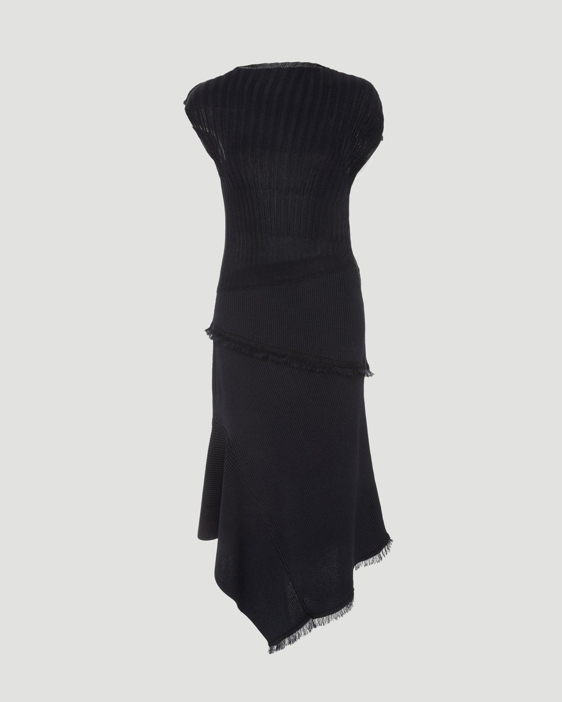 Asymmetry Dress - Navy