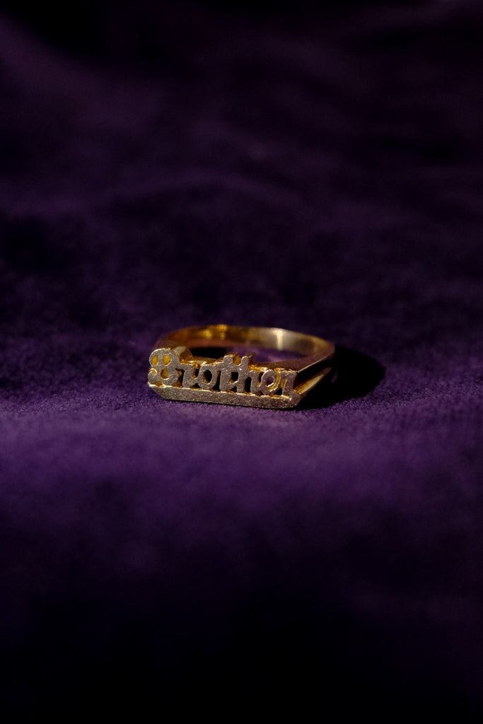 10k Gold Ring - Brother - 14号