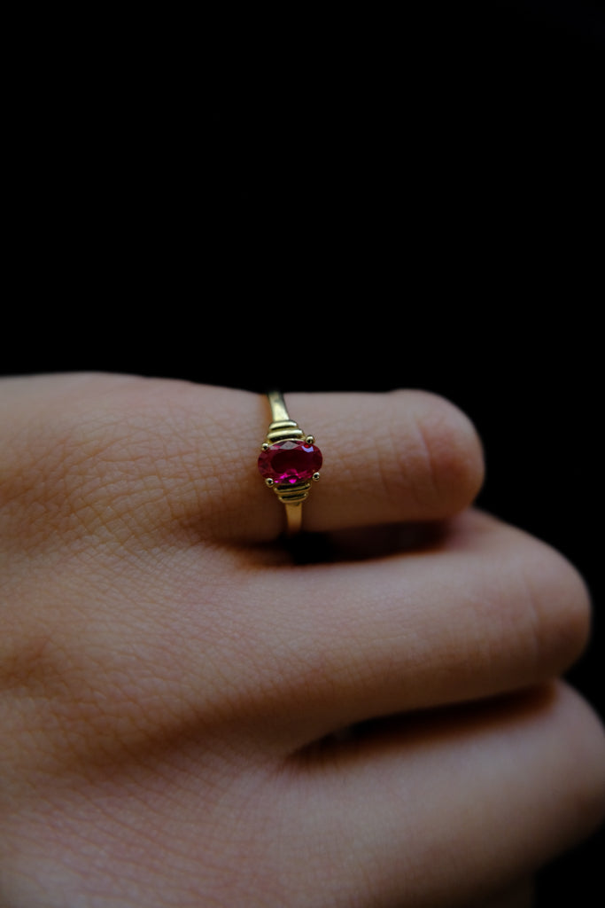 14k Gold Pinky Ring - 5号　