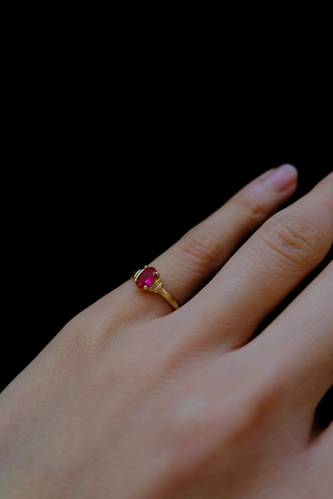 14k Gold Pinky Ring - 5号　