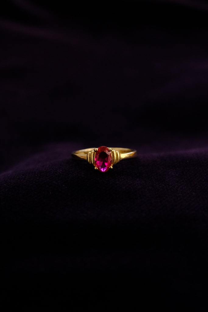 14k Gold Pinky Ring - 5号　