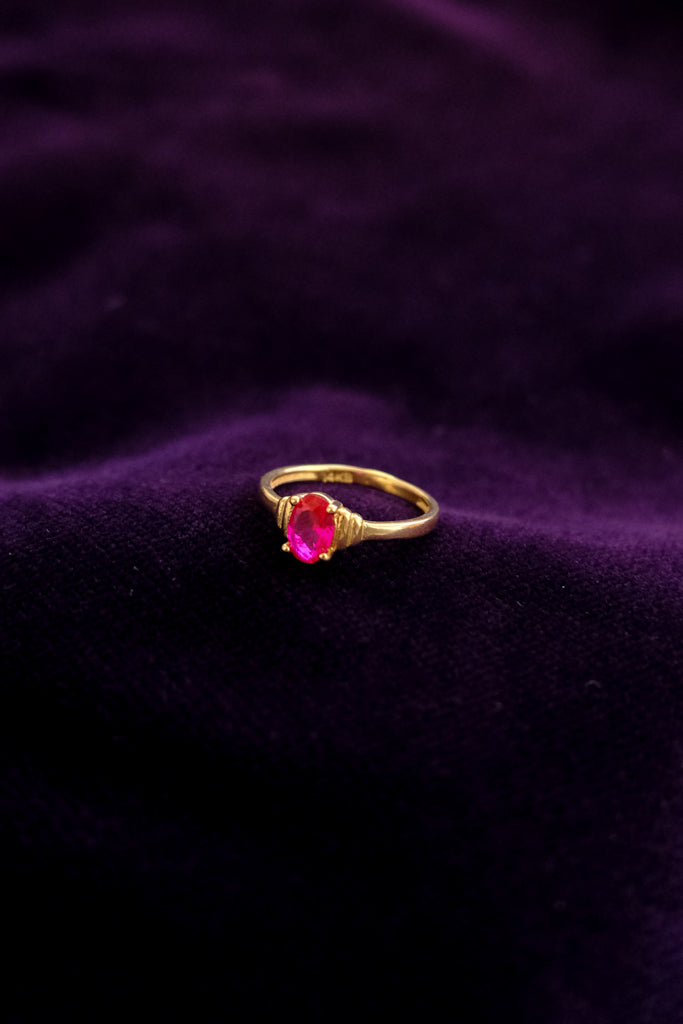 14k Gold Pinky Ring - 5号　