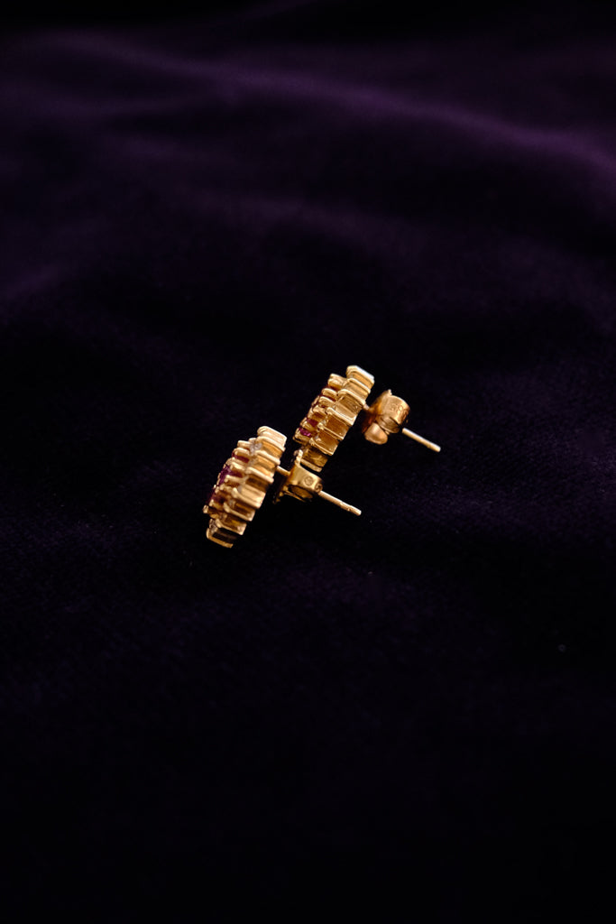 14k Gold Ruby Earrings