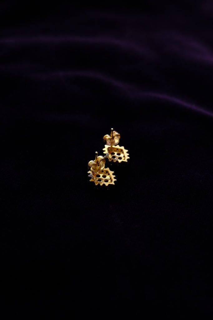 14k Gold Ruby Earrings