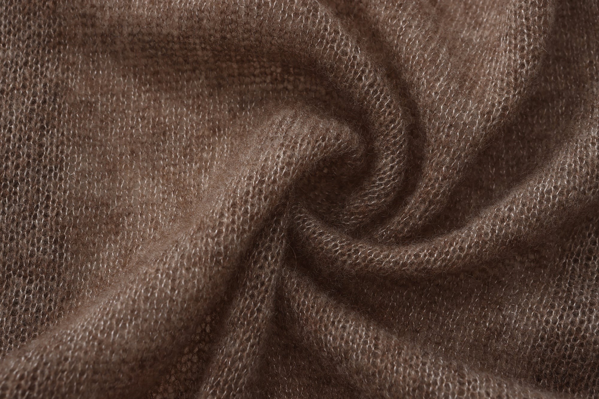 "RUOHAN" BROWN KNIT COMINO TOP