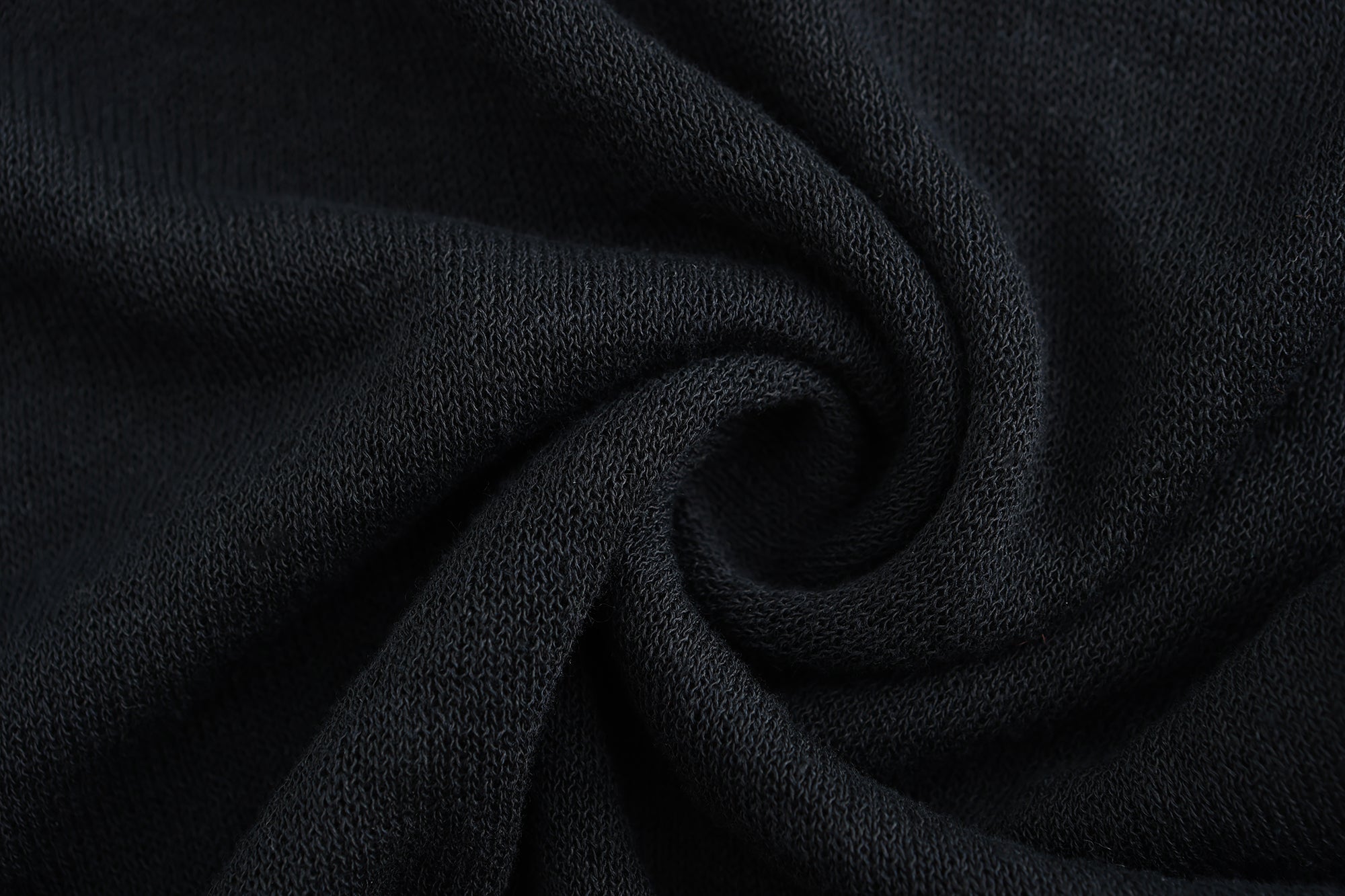 "RUOHAN" Black Knit Slip Top