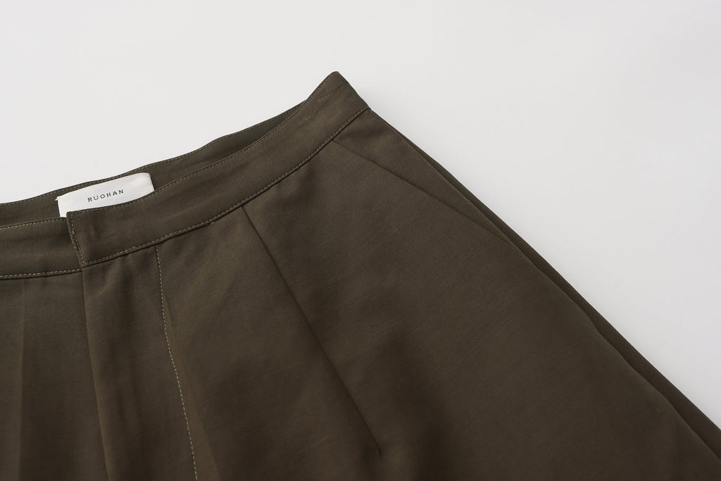 "RUOHAN" KHAKI CULION TROUSERS